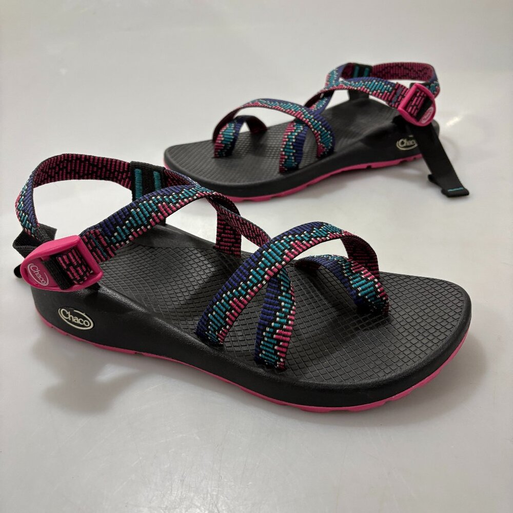 Chaco Womens 10 Z/2 Classic Amp Magenta Sport Sandals Non-Marking Vegan Friendly